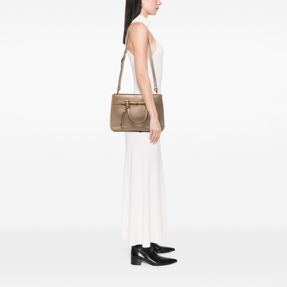 Pre-Loved Gucci Leather Bright Bit Satchel - Picture 7 of 7